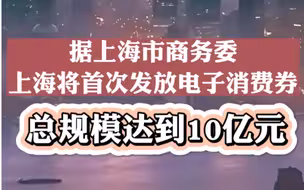 上海将发放10亿元电子消费券