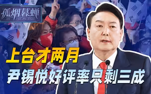上台才两月，尹锡悦支持率一直下跌，差评率已超六成