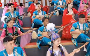两岸采访团徒步新疆喀拉峻大草原，观自然风光赏音乐文化