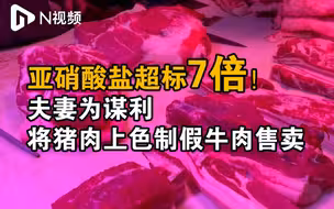 夫妻将猪肉浸泡上色制成假牛肉获利，被判刑并处罚金130万元