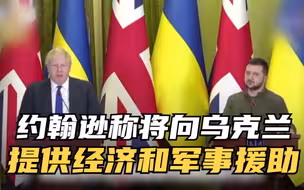 约翰逊称将向乌克兰提供经济和军事援助