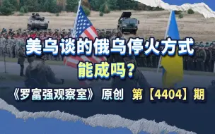 美乌谈的俄乌停火方式，能成吗？