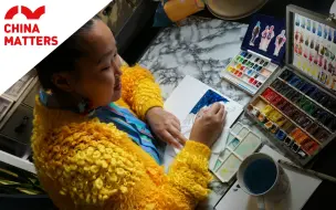 钟情中国的俄罗斯女艺术家 用8年时间画出一幅幅别样北京风情画