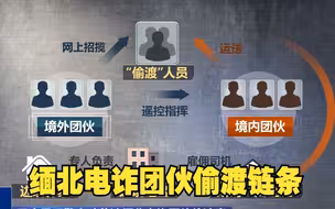 示意动画还原缅北电诈团伙偷渡链条