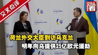 荷兰外交大臣：明年向乌克兰提供25亿欧元援助