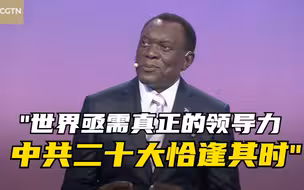 南非驻华大使：世界亟需真正的领导力，中共二十大恰逢其时