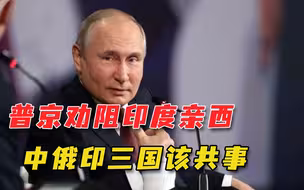 有人对中印关系捣鬼！普京喊话印度别跟美澳日混：中俄印应该携手