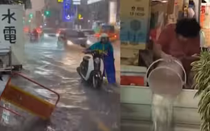 暴雨夜袭台湾省！台南、高雄路面积水严重 雨水十分钟内倒灌民居