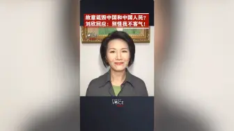 先声夺人｜故意诋毁中国和中国人民？刘欣回应：别怪我不客气！