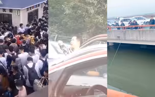 直击全国多地高速大堵车：司机大哥下车打拳，高速路堵车堵到钓鱼
