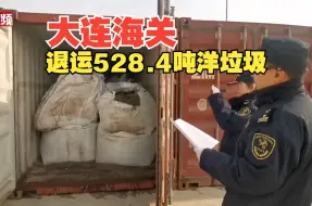 大连大窑湾海关退运528.4吨“洋垃圾”