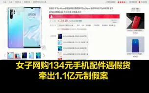 女子网购134元手机配件遇假货，牵出1.1亿元制假案