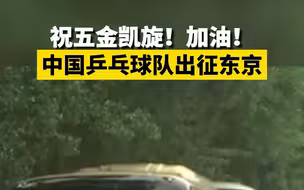 祝五金凯旋！加油！中国乒乓球队出征东京
