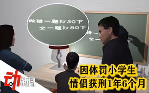 做错题要“明码标价”挨打？浙江情侣因体罚小学生获刑1年6个月