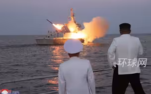 金正恩视察朝鲜海军，观摩战略巡航导弹发射