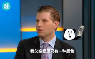 特朗普儿子：我父亲眼中只有绿色