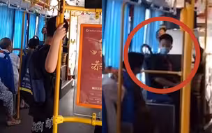 因戴口罩老人与公交司机争执不休！“重庆娃”上前劝阻 这句话亮了