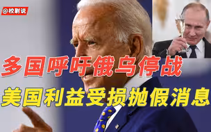 【军事冲突】多国呼吁俄乌停战！美国利益受损故意抛假消息