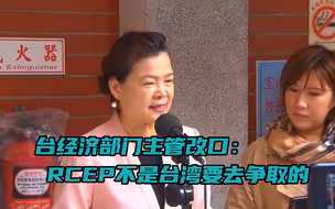 强装镇定？台经济部门主管改口：RCEP不是台湾要去争取的