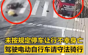 疯狂的电动车｜未按规定停车直接撞上大货，电动车车主不幸身亡