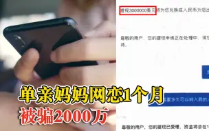 女子网恋1月被骗2000万：被假富二代诱导外汇投资