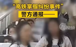 “高铁掌掴纠纷事件”，警方通报——
