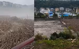 路基被毁、枯木堵河！绵阳平武遭遇暴雨突袭致2死4失联