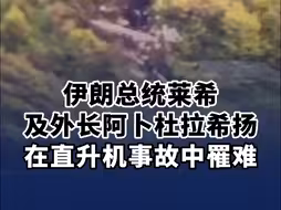 伊朗总统莱希及外长阿卜杜拉希扬在直升机事故中罹难