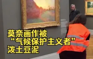莫奈画作被“气候保护主义者”泼土豆泥