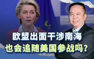 欧盟出面干涉南海，指责中国，难道也会追随美国参战吗？
