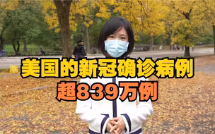 美国的新冠确诊病例超839万例 美国死亡人数较往年多出约30万