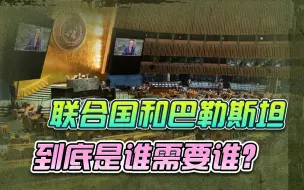 联合国和巴勒斯坦，到底谁更需要谁？大家恐怕想错了