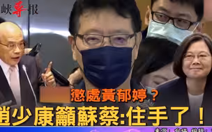 民进党当局下令处分中国台北队选手黄郁婷，赵少康喊：该住手了