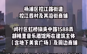 上海这20个区域划为疫情中风险区。