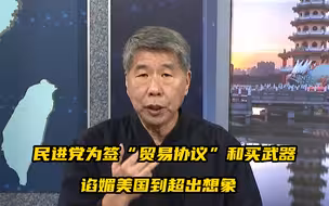 张亚中：民进党为签“贸易协议”和买武器，谄媚美国到超出想象