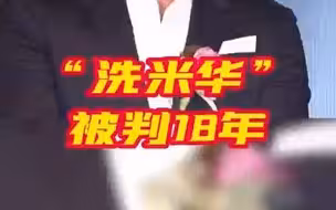 “洗米华”获刑18年