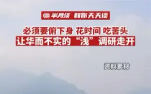 让华而不实的“浅”调研走开