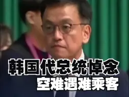韩国代总统悼念空难遇难乘客