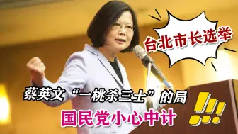 台北市长选举：蔡英文“一桃杀三士”的局，国民党小心中计