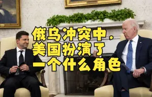 俄乌冲突中，美国扮演了一个什么角色