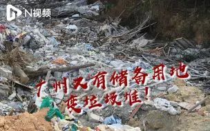 果园暗藏垃圾堆！广州枫下村储备用地垃圾堆积，警示牌被推倒