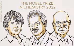 2022年诺贝尔化学奖揭晓，三位科学家获奖