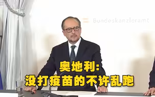 奥地利宣布限制未接种新冠疫苗者出户