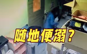女公务员咖啡店内随地便溺 店员一看监控傻眼...