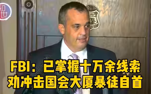 FBI：已掌握十万余线索，劝国会骚乱参与者自首