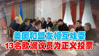 俄方谈判守原则，美国和盟友相互戏耍，13名欧洲议员勇投反对票