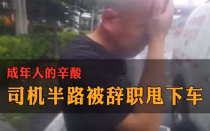 货车司机半路突然被辞 高速上步行遇交警崩溃流泪：我一般不伤心的…