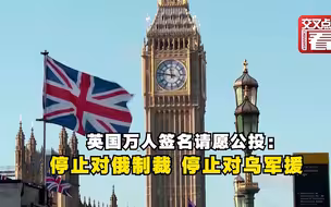 英万人签名请愿公投： 停止对俄制裁及对乌军援