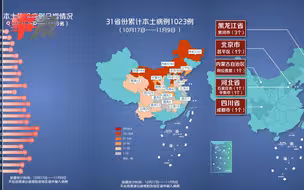 本轮疫情动态地图：11月9日新增39例 24天已累计确诊1023例