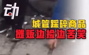 官方通报“城管踩碎商品摊贩边捡边苦笑”：已停职检查